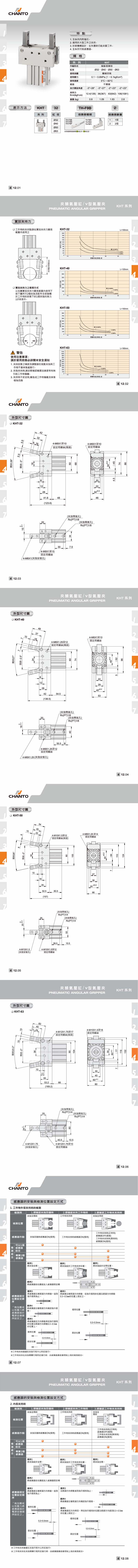 KHT V型气压夹/夹爪